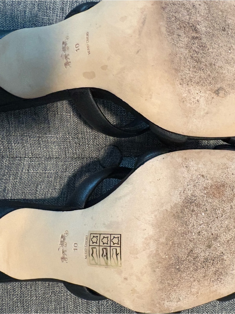 Coach Black Knotted Leather Slide Mules - Picture 5 of 5